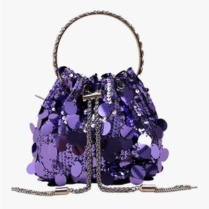 Super fun purple sequin bag